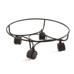 Panacea 13" (33cm) Heavy Duty Black Plant Pot Caddy