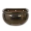 Woodlodge 26cm Bronze Glazed Blossom Wall Pot 1 Woodlodge 26cm Bronze Glazed Blossom Wall Pot -Plantern Pot Sales 30190415