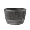 Stewarts 61cm Pewter Effect Blenheim Half Barrel Planter 1 Stewarts 61cm Pewter Effect Blenheim Half Barrel Planter -Plantern Pot Sales 5011431409312