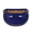 Woodlodge 26cm Blue Glazed Blossom Wall Pot -Plantern Pot Sales 5021346436006