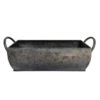Woodlodge 30cm Rustic Pewter Trough -Plantern Pot Sales 5021346490527