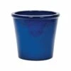 APTA 26cm Blue Saigon Glazed Cone Planter -Plantern Pot Sales 5022413588192