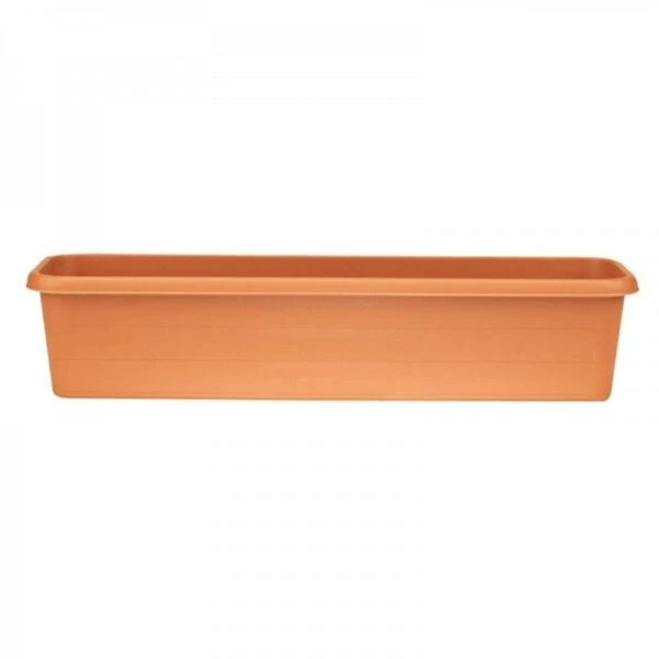 Stewarts 100cm Terracotta Plastic Garden Trough 3 Stewarts 100cm Terracotta Plastic Garden Trough