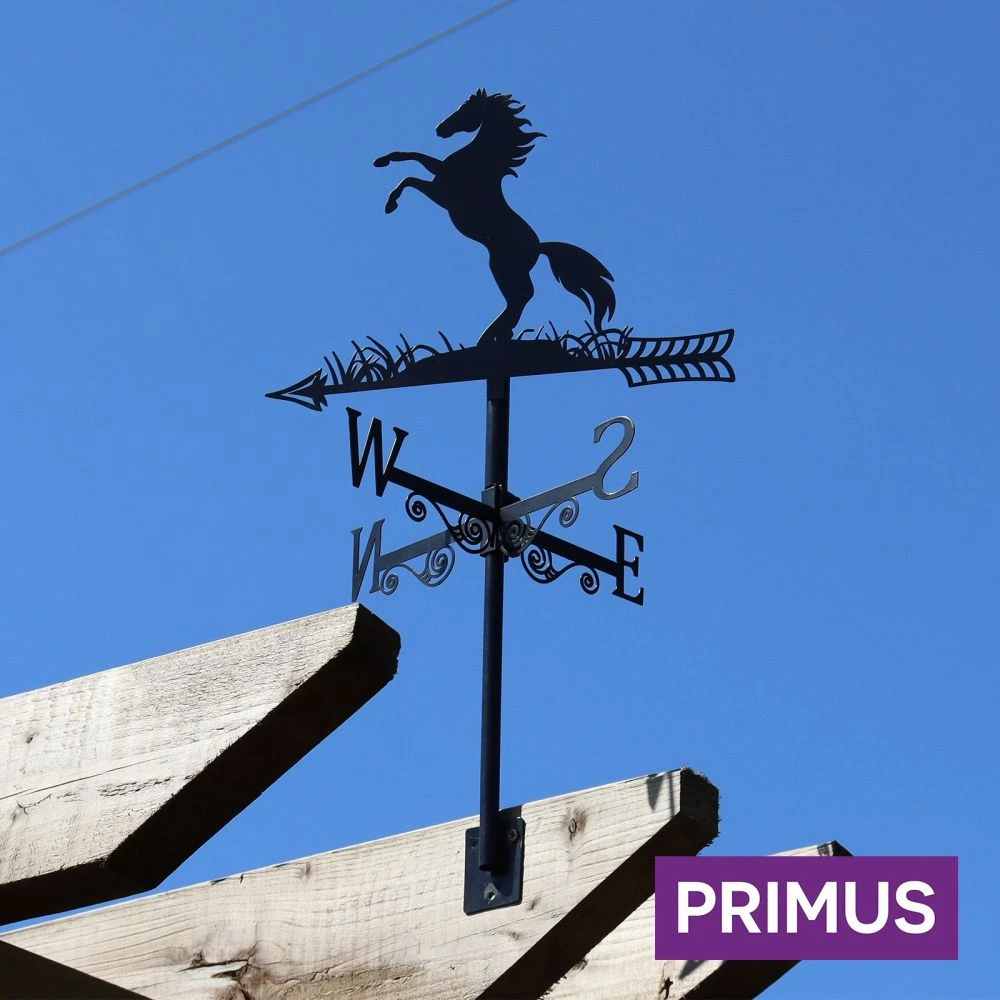 Primus Metal Rearing Horse Silhouette Weathervane 4 Primus Metal Rearing Horse Silhouette Weathervane - Image 2