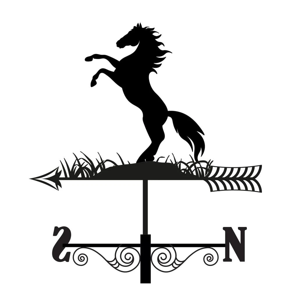 Primus Metal Rearing Horse Silhouette Weathervane 3 Primus Metal Rearing Horse Silhouette Weathervane