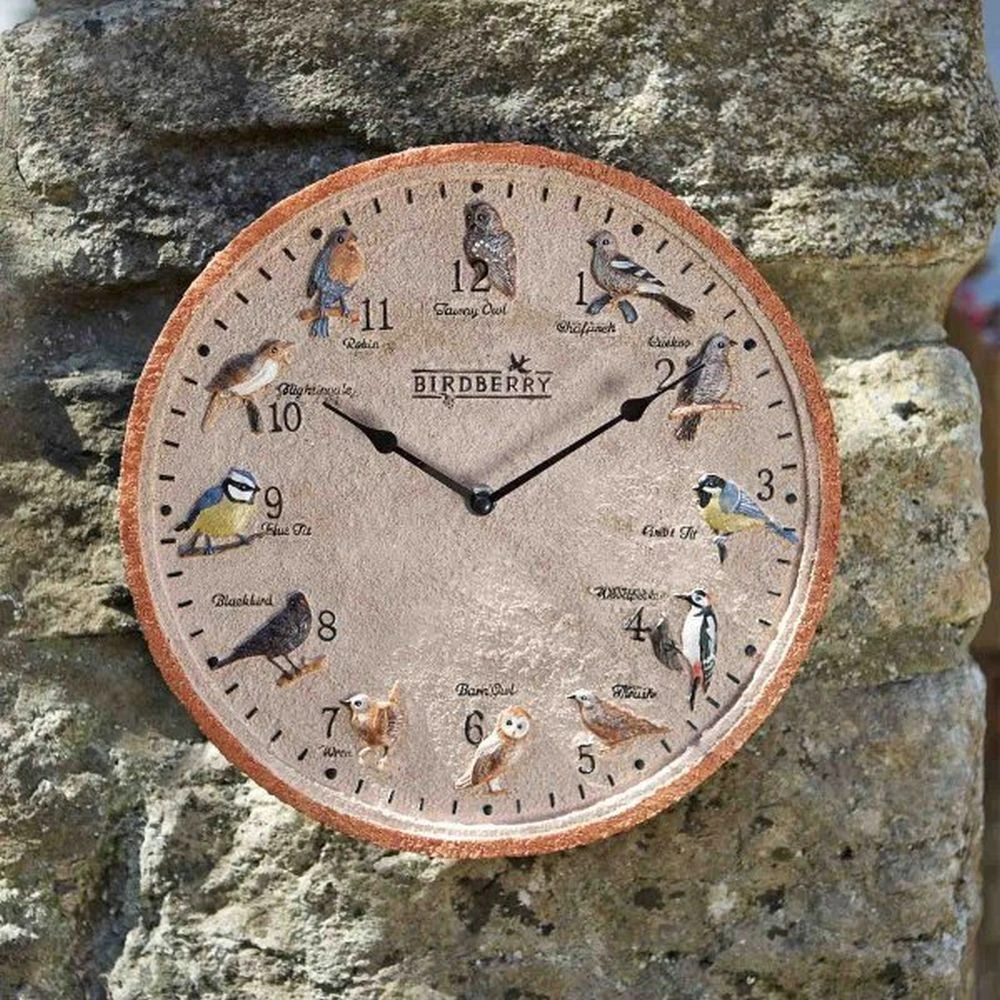 Outside In 12" Birdberry Wall Clock 4 Outside In 12" Birdberry Wall Clock - Image 2