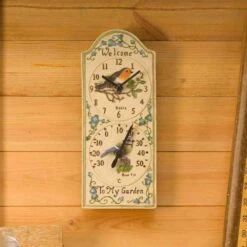 Outside In 28cm Birdberry Wall Clock & Thermometer 7 Outside In 28cm Birdberry Wall Clock & Thermometer -Plantern Pot Sales 5050642006385 3
