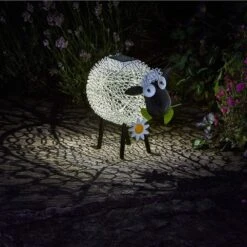 Smart Solar 26cm Dolly Sheep Silhouette -Plantern Pot Sales 5050642012089 4