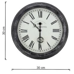 Outside In 12" Black Biarritz Clock 7 Outside In 12" Black Biarritz Clock -Plantern Pot Sales 5050642016933 2