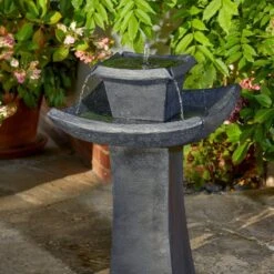 Smart Solar 72cm Pagoda Water Solar Feature -Plantern Pot Sales 5050642019873 4