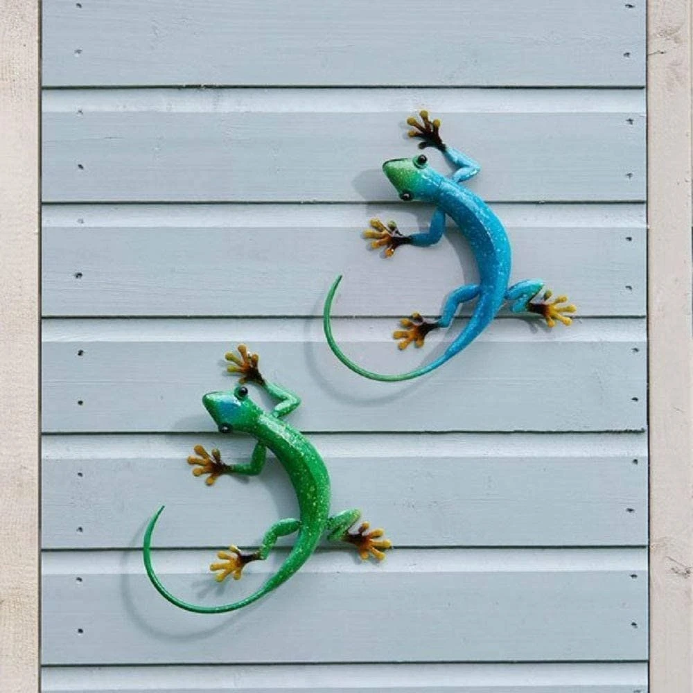 Flamboya 26cm Decorative Emerald Gecko Wall Hanger 4 Flamboya 26cm Decorative Emerald Gecko Wall Hanger - Image 2