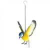 La Hacienda Hanging Metal Blue Tit In Flight -Plantern Pot Sales 5055025558611