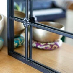 La Hacienda 100cm Black Arched Arundel Indoor/Outdoor Mirror -Plantern Pot Sales 5055025559083 3