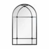 La Hacienda 100cm Black Arched Arundel Indoor/Outdoor Mirror -Plantern Pot Sales 5055025559083 2b5636a9 fb88 4ac7 ac59 50c208fce402