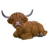 Vivid Arts 62cm Laying Highland Cattle - XRL-HLCL-B -Plantern Pot Sales 5055195035561
