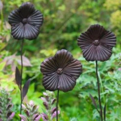 Wilstone 127cm Iron Poppy Flower Garden -Plantern Pot Sales 5060345971767 3