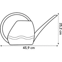 Elho 3.5 Litre Anthracite Aquarius Watering Can -Plantern Pot Sales 8711904303723 3