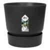 Elho 30cm Living Black Greenville Round Planter -Plantern Pot Sales 8711904332358 310ae967 aeb1 4e5c beea 7e8bae300a93