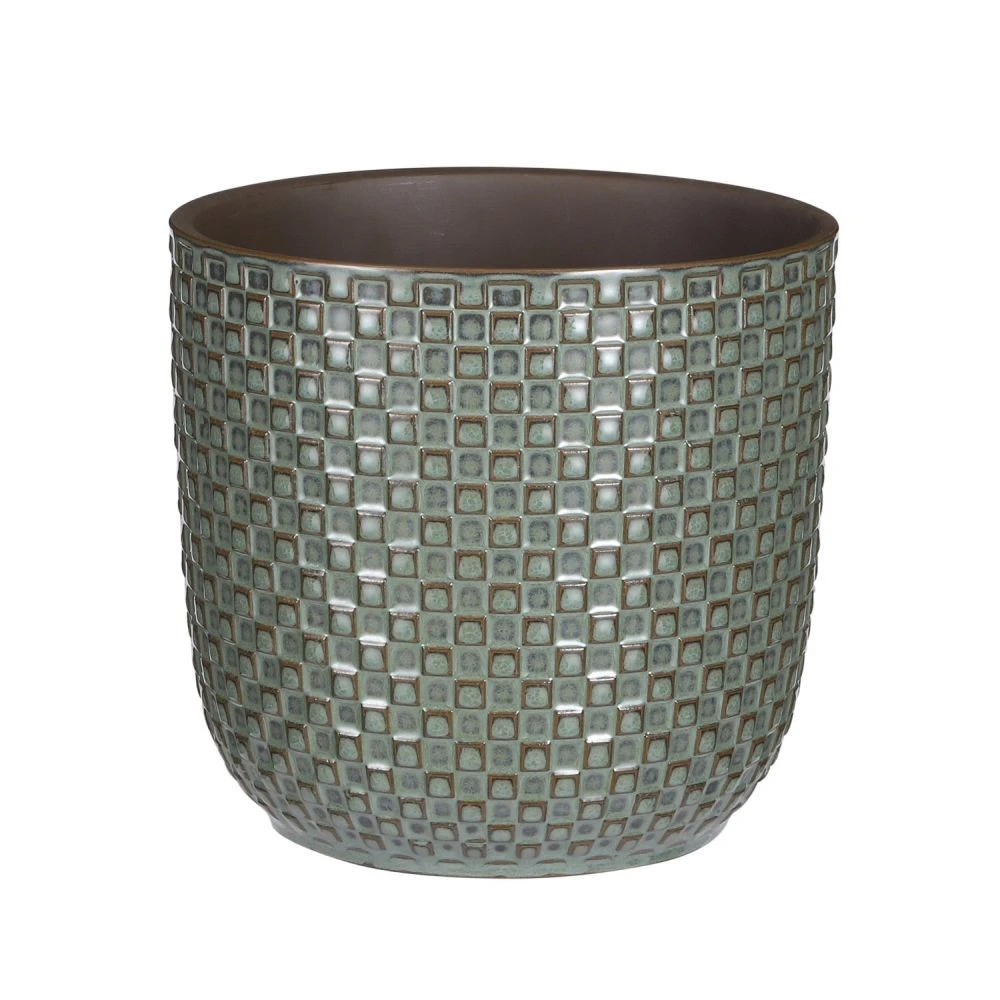 Mica Decorations 19cm Green Daan Houseplant Pot 3 Mica Decorations 19cm Green Daan Houseplant Pot